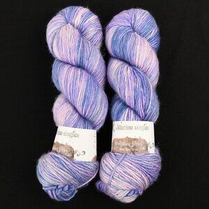 Hedgehog Fibres Silk Merino Singles Yarn 2 Skeins Hand-Dyed Hush